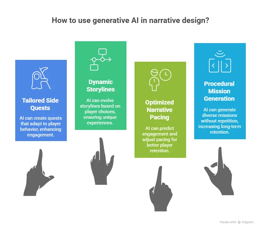 Applications of Generative AI in Narrative Design